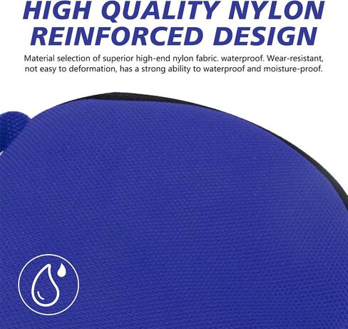 DVD Storage, CD Holder Dividers Folder, Car CD Large Capacity Storage Bag, DVD Oxford Cloth Round Storage Box, Universal for Most Cars (Blue) in Saudi Arabia