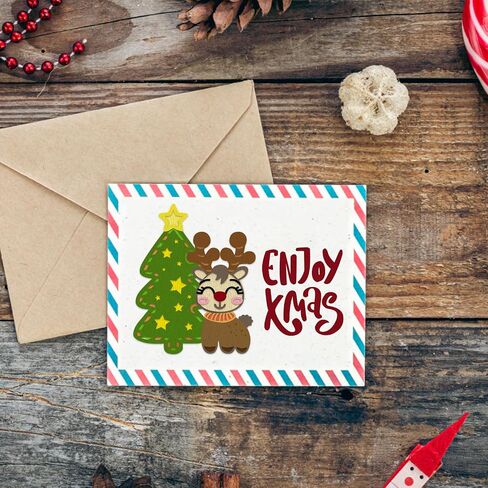 ABTOLS Metal Christmas Theme Cutting Dies for Card Making, Rectangle Frame Die Cuts Christmas House Snowflake Words Dies Template Mould for Card Scrapbooking and DIY Craft Album Paper Card Decor in Saudi Arabia