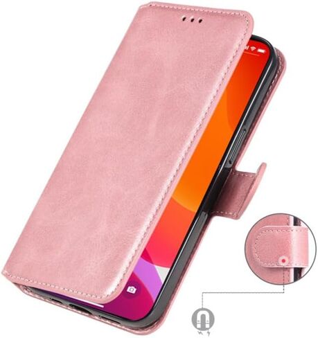 for Google Pixel 3A XL Wallet Case Kickstand Premium PU Leather Folio with Stand Card Slot Magnetic Flip Cover [TPU Interior Case] Compatible with Google Pixel 3A XL (Pink) in Kuwait