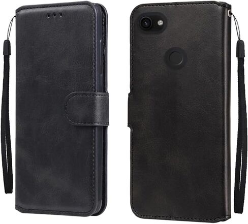 for Google Pixel 3A XL Wallet Case Kickstand Premium PU Leather Folio with Stand Card Slot Magnetic Flip Cover [TPU Interior Case] Compatible with Google Pixel 3A XL (Pink) in Saudi Arabia