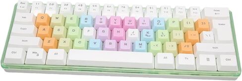 لوحة مفاتيح ألعاب ميكانيكية محمولة 60 ٪ ، 61 مفاتيح RGB Backlight Mini لوحة مفاتيح ميكانيكية سلكية مع مفاتيح ملونة ، 9 أوضاع RGB ، لوحة مفاتيح مريحة لألعاب الكمبيوتر (المشمش) in Kuwait