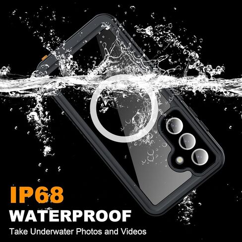 Antshare Magnetic لـ Samsung Galaxy S25 Ultra Case مقاومة للماء ، [IP68 تحت الماء] in Kuwait