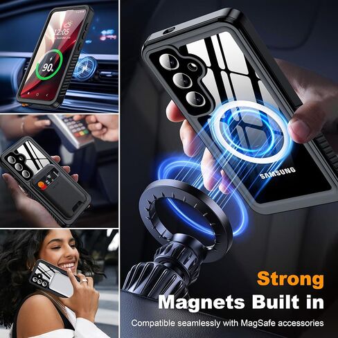 Antshare Magnetic لـ Samsung Galaxy S25 Ultra Case مقاومة للماء ، [IP68 تحت الماء] in Kuwait