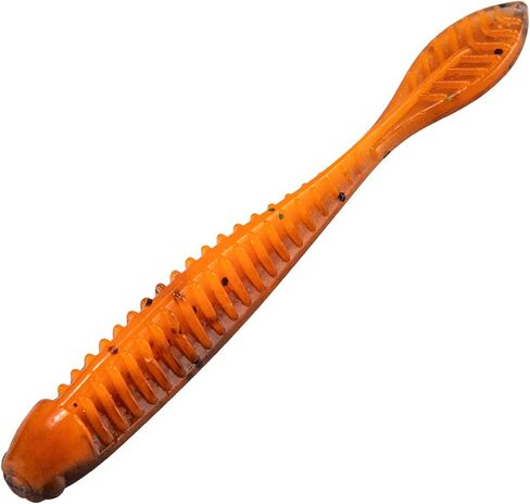 Dr.Fish 20 Pack Soft Worm Fishing Lures 3.3" Flat Tail Soft Plastic Bass Fishing Bait Drop Shot Bait Freshwater Crappie Walleye Panfish in Saudi Arabia