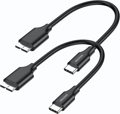 كبل محرك الأقراص الصلبة USB C ، 10 جيجابت في الثانية MICRO-B إلى سلك كابل USB-C 1 قدمًا ، كابل محرك أقراص ثابت خارجي ، سلك USB 3.0 MICRO-B متوافق مع MacBook Pro/Air ، iPad/tablet ، iPhone ، Galaxy S24 ، WD ، HDD ، SSD in Kuwait