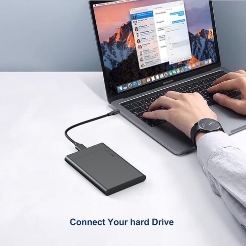 كبل محرك الأقراص الصلبة USB C ، 10 جيجابت في الثانية MICRO-B إلى سلك كابل USB-C 1 قدمًا ، كابل محرك أقراص ثابت خارجي ، سلك USB 3.0 MICRO-B متوافق مع MacBook Pro/Air ، iPad/tablet ، iPhone ، Galaxy S24 ، WD ، HDD ، SSD in Kuwait