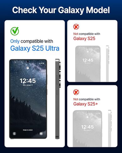 DOME GLASS Whitestone DOME UV GEN Film for Samsung Galaxy S25 Ultra [Glass-Like Film] Screen Protector Series [2pack] in Saudi Arabia