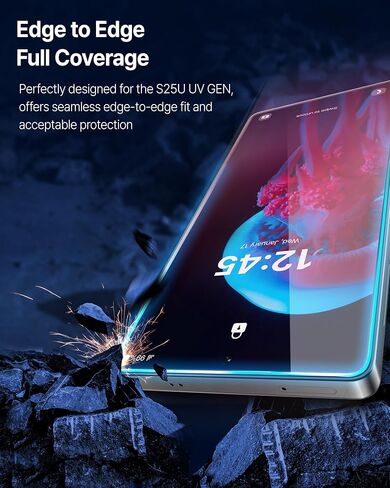 DOME GLASS Whitestone DOME UV GEN Film for Samsung Galaxy S25 Ultra [Glass-Like Film] Screen Protector Series [2pack] in Saudi Arabia