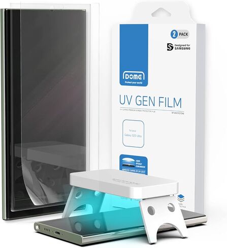 DOME GLASS Whitestone DOME UV GEN Film for Samsung Galaxy S25 Ultra [Glass-Like Film] Screen Protector Series [2pack] in Saudi Arabia
