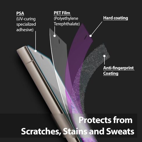 Dome Glass Whitestone Dome UV Gen Film for Samsung Galaxy S25 Ultra [تشبه الزجاج] سلسلة واقي الشاشة [2Pack] in Saudi Arabia