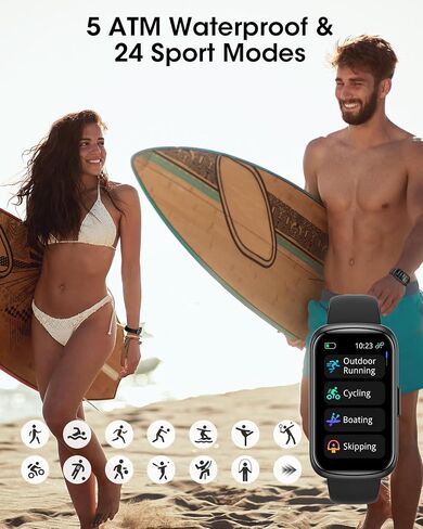Health Fitness Tracker for Men Women: Activity Trackers with 24H Heart Rate Monitor Blood Oxygen Sleep Tracker Calorie Step Counter 5ATM Waterproof Fitness Smart Watches Compatible with iPhone Android in Saudi Arabia