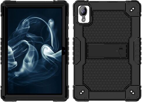 Case for 10.1 inch Tablets - Built in Kickstand Shoulder Strap (Black/Black) in Saudi Arabia