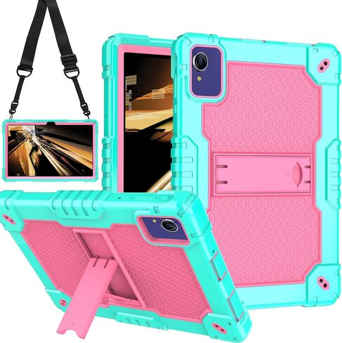 Case for 10.1 inch Tablets - Built in Kickstand Shoulder Strap (Black/Black) in Saudi Arabia