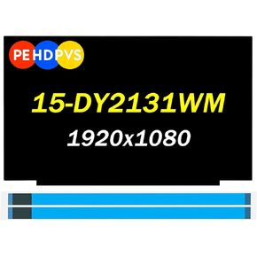 New Screen Replacement 15.6" for HP 15-DY2131WM 15-DY2152WM 15-DY2024NR 4X6F6UA 30pins FHD 1920x1080 LED LCD Screen Display (Only for Non-Touch Screen)