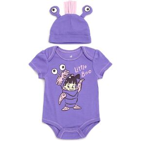 Disney Cosplay Baby Bodysuit & Hat Set Newborn to Infant Sizes
