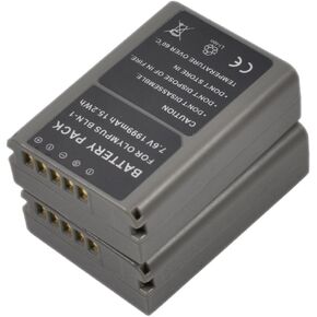 2X Camera Battery for BLN1 BLN-1 BCN1 BCN-1 em5 em5ii e-m5ii e-m5 ii e-m5 Mark 2 e-m5 Mark ii em1 e-m1 ep5 e-p5 OMD om-d Pen-f Digital s1a