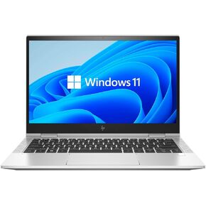 HP EliteBook x360 830 G7 13.3" FHD Intel Core i7-10610U 1.8GHz Quad Core, 16GB RAM, 512GB SSD, Windows 11 Pro 64Bit, CAM, Touch, Silver (Renewed)