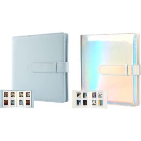 2Packs,256 Pockets Photo Album for Fujifilm Instax Mini LiPlay 11 90 70 50S 26 25 9 8+ 8 7S Instant Camera/Mini Link SP-1 Printer, Polaroid Snap SnapTouch PIC-300 Z2300 Mint Zip Instant Camera Printer