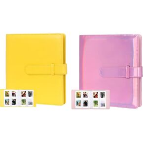 2Packs 256 Pockets Photo Album for Fujifilm Instax Mini LiPlay 11 90 70 50S 26 25 9 8+ 8 7S Instant Camera/Mini Link SP-1 Printer, Polaroid Snap SnapTouch PIC-300 Z2300 Mint Zip Instant Camera Printer