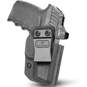SCCY 9mm CPX1 CPX2 Holster, IWB Kydex Holster Custom Fit: SCCY 9mm CPX1 CPX2, Inside Waistband Concealed Carry, Adj. Cant & Retention,Compatible with Red Dot Sights, Right Hand