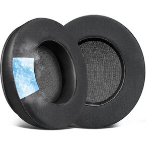 SOULWIT Cooling Gel Earpads Replacement for Gtheos Captein 300/370 Wireless Gaming Headset, Ear Pads Cushions with High-Density Foam - Black