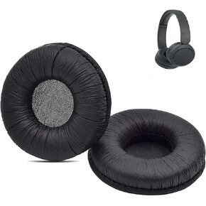 Replacement WH-CH520 Earpad for Sony WH-CH500 CH510 CH520 ZX100 V150 Wireless Headphone Ear Cup Cover Muffs Parts Accessories with Protein Leather & Memory Foam Cushion