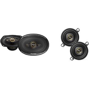 PIONEER TS-A6991FH 5-Way 6" x 9" 750W Car Speakers and TS-A879 450W 3-1/2" 2-Way 100W Car Speakers Bundle