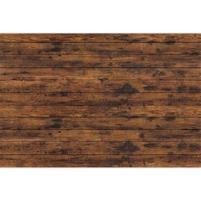 Brown Vintage Wood Background for Photography, Office Tapestry Backdrop (8X6 FT, Polyester)
