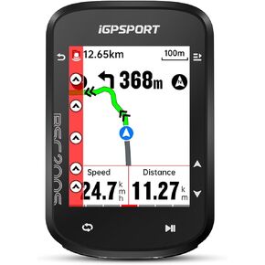 iGPSPORT BSC200S GPS Bike Computer, Wireless Route Navigation 2.4'' Screen Bluetooth ANT+ Cycle Computer IPX7 Waterproof