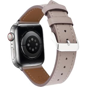 Premium Italy Leather Bands Compatible with Apple Watch Band 40mm 38mm 41mm 42mm 44mm 45mm 46mm 49mm, Soft Leather Watch Replacement Band for Watch Series Ultra SE 10 9 8 7 6 5 4 3 2 1 for Women Men