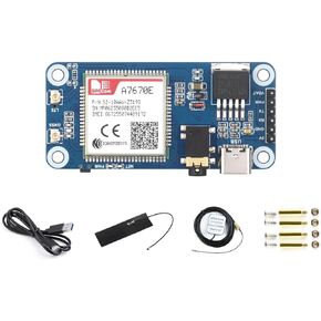 Waveshare Cat-1/GSM/GPRS/GNSS HAT, Compatible with Raspberry Pi, Based On A7670E Module, LTE Cat-1 / 2G Support, GNSS Positioning