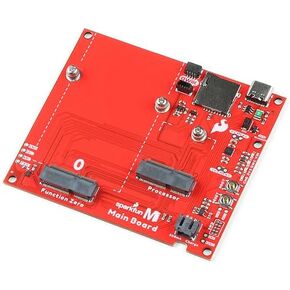 SparkFun MicroMod Main Board - Single, Integrated MCP73831 Single Cell LiPo Charge Circuit, Built-in MUX for UART1, Board Dimensions: (Inches) 3.40" x 2.90"