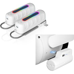 Two Battery Pack for Oculus Quest 2 5000mAh with Multi-Colors RGB Lights,Battery Pack for Oculus Quest 2