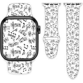 Watch Bands Compatible with Apple Watch Band 38mm 40mm 41mm for Women Men, Soft Sport Strap Silicone Replacement Wristband for iWatch Series SE 10 9 8 7 6 5 4 3 2 1