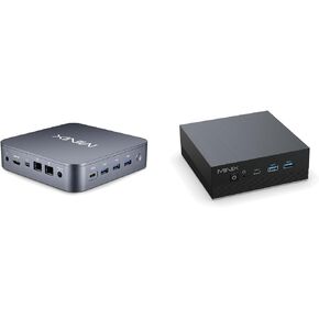 MINIX NEO J51-C8 Max Mini Computer (8GB/512GB/Win11 Pro/Wi-Fi 6/Dual 2.5G LAN) + Z150-Aero Mini PC (16GB/512GB/N150/Triple Display) Bundle - 4K Output, USB-C, Auto Power On, VESA Mount
