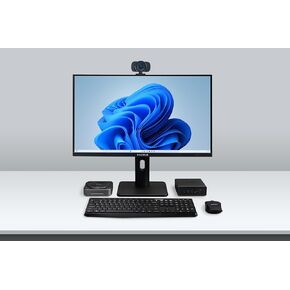 Mini PC Computers Mini Computers و 4K USB كاميرا ويب مؤتمر ، Mini Desktop Computer Windows 11 Pro Micro PC Supply 4k