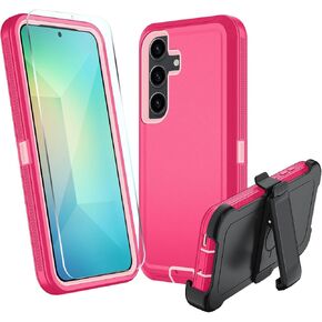 بالنسبة لحالة Samsung Galaxy S25 ، S25 حالة الخدمة الثقيلة ، [حزام حزام مقطع الحافظة] [حامي الشاشة الزجاجية] [حماية من الدرجة العسكرية] [صدمية] [Dropproof] [مقاوم للغبار] (مع مقطع الحزام ، الأزرق الداكن) in Kuwait