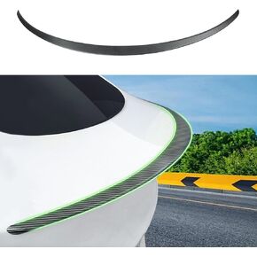 ThinSGO for Tesla Model Y Matte Real Carbon Fiber Spoiler Trunk Lip Spoiler Wing for Tesla Model Y 2020-2024 (Matte)