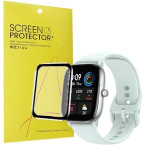 Compatible for Amazfit GTS 4 Mini Screen Protector, 3D Full Coverage PET Soft Screen Protector Film Compatible for Amazfit GTS 4 Mini (3 pack)