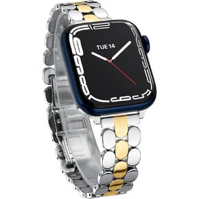 Thin Stainless Steel Bands for Watch Series 8 7 6 5 4 3 2 1 for Women Lady Feminine