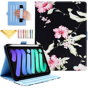 Case for iPad Mini 7 A17 Pro 2024 /iPad Mini 6 2021 Case 8.3", UUcovers Trifold Stand Smart Hard Back Shell Lightweight Cover for iPad Mini 7th/6th Generation [Auto Wake/Sleep], Starry Night Blue