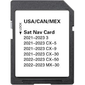 Upgraded Navigation SD Card with Latest Maps Version Compatible with 3 CX-5 CX-9 CX-30 CX-50 MX-30 2021 2022 2023 USA/Canada/Mexico New Maps