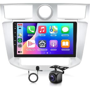 2+64G Android Car Radio Stereo for Chrysler Sebring 2006-2010 Wireless Carplay Android Auto, 9'' Touchscreen Head Unit with Bluetooth Mirror Link WiFi GPS Navigation FM/RDS EQ Backup Camera SWC