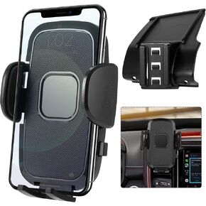 Car Cell Phone Holder Mount for Dodge RAM 1500 2500 3500 2025 2024 2023 2022-2019 (Only for Horizontal Navigation Screen) Accessories, Custom Air Vent Phone Stand for 4.0"-7.0" Cell Phones