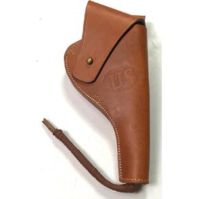 WWI US Army M1917 .45 Colt Pistol Revolver Holster/S & W 1917 .45 ACP Revolver Dark Brown Leather United States M2 WWI WWI