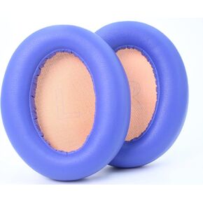 Replacement LifeQ10 Ear Pads, Compatible with Anker Soundcore Life Q10 / Q10 BT/Life 2 NEO Bluetooth Headphone Pads, Made of Soft Protein Leather and Memory Foam (Blue + Orange)