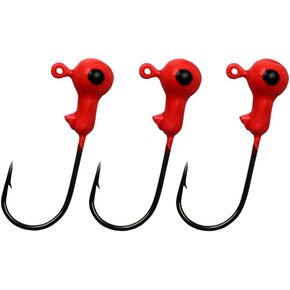 20pcs Fishing Jig Heads Fish Head Hooks Kit Ice Fishing Jigs Fishing Lead Lures Bait