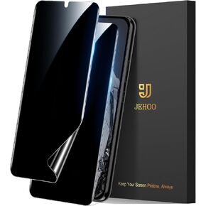 [2 Pack] Pixel 8 Pro Privacy Screen Protector Flexible TPU, Fingerprint Unlock, Scratch Resistant, Easy Installation, Case Friendly, Bubble Free
