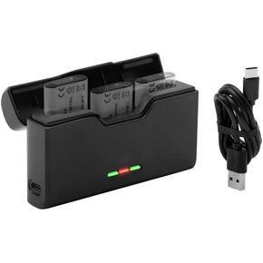 NP-BX1 3-Channel Battery Charger with Power Indicator Charger with NP-BX1/M8 ZV-1 ZV-1 II DSC-HX80 HX90V HX95 HX99 RX1 RX1R II RX100 (II/III/IV/V/VA/VI/VII) FDR-X3000 and More
