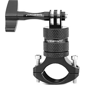 Forevercam Aluminum Bike Handlebar Mount for Gopro Hero 13/12/11/10/9/8/Insta360/AKASO/DJI Osmo Aluminum Motorcycle Handlebar Mount 360°Rotation